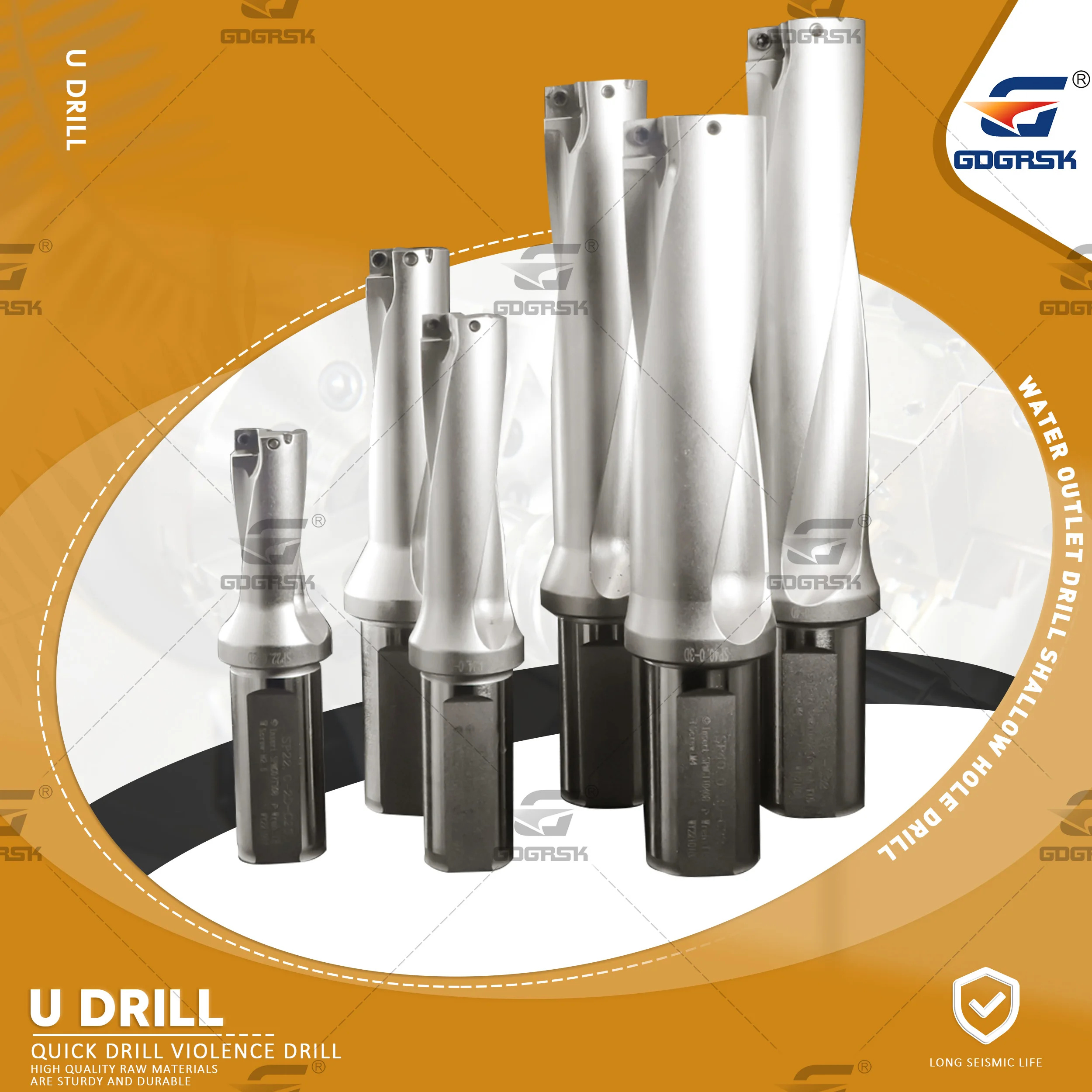 Broca da Série de sp u Broca Rápida Profundidade de 1421 mm 2d Bocado Indexável Perfuração para Cada tipo Lâmina da Série sp Maquinaria Tornos Cnc