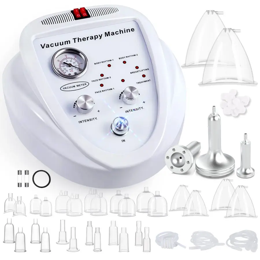 

Multifunctional Vacuum Therapy Machine, Cupping Therapy Sets, Cupping Scraping Body Shape Massager Adjustable Suction and 6 Mode