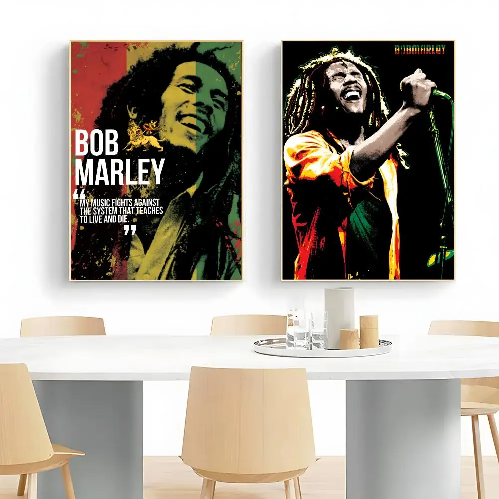 Reggae Legend B-Bob Marley Poster Wall Art Print Decorative Mural Home Decor Gift Unframed