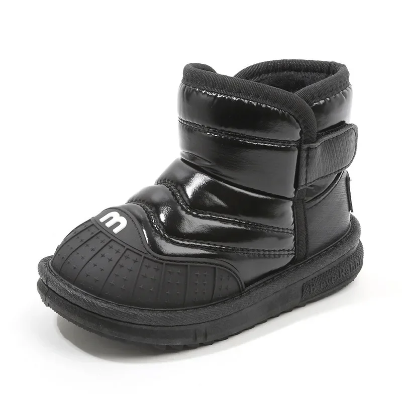 Kids Snow Bootie Winter Warmth Boys Girls Ankle Boots Fashion Children Sports Short Boot Round Toe Non Slip Toddler Casual Shoes