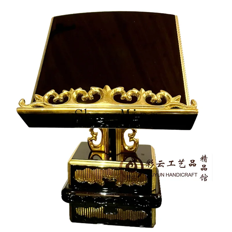DSA Caiyun Craft Solid Wood Gold Foil Buddhist Hall Supplies Bookshelf Buddhist Ornament
