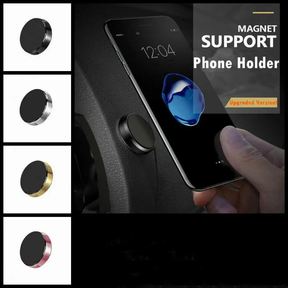 

Car Phone Support Self-adhesive Non-scratching Compact Magnetic Car Dash Mobile Phone Holder