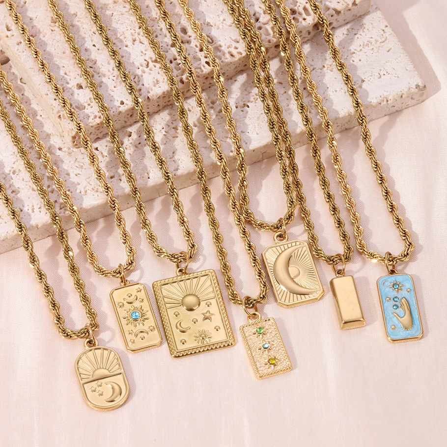 Women'S Real Y2K Fashion - 1PC Fashion Real Gold Plated Stainless