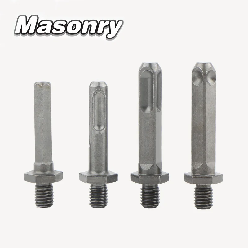 

Diamond Core Bit Adapter M10 Thread To Hexagon / SDS Plus/Square Shank M10 Thread Conversion Connecting Rod For Hole Opener Tool