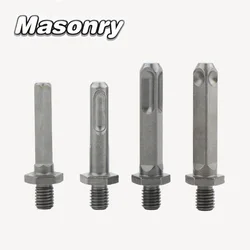 Diamond Core Bit Adapter M10 Thread To Hexagon / SDS Plus/Square Shank M10 Thread Conversion Connecting Rod For Hole Opener Tool
