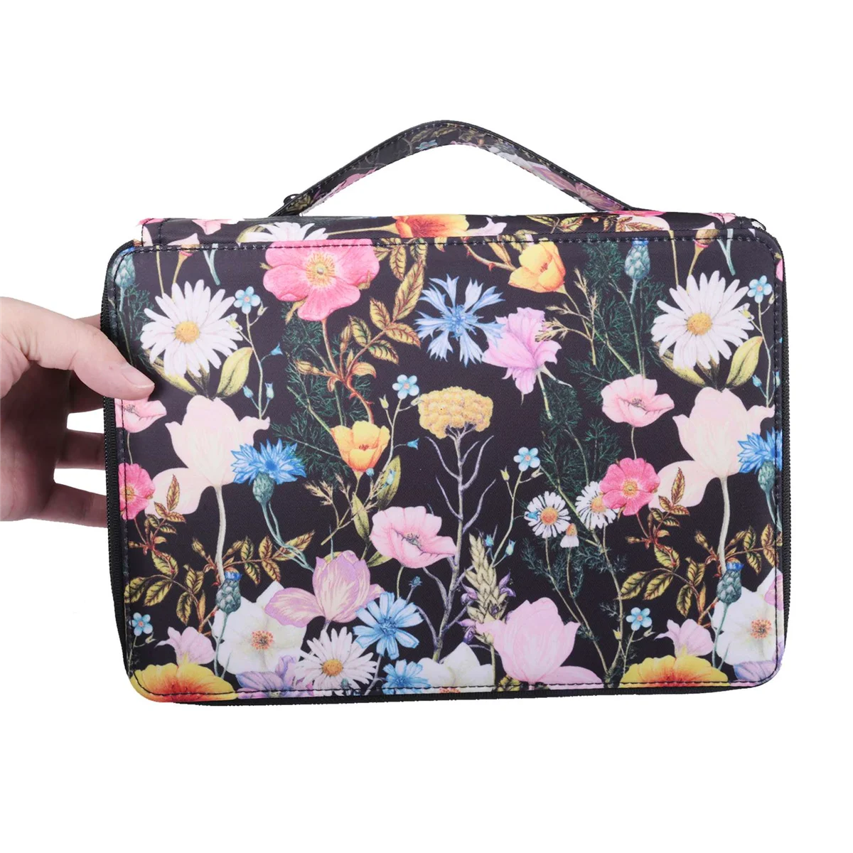 

Цветной органайзер для карандашей с 250 отделениями и молнией, вместительная сумка-держатель для ручек для студентов или художников