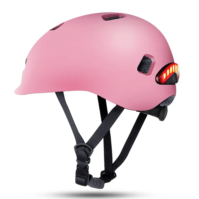 Motorcycles accessories Smart LED Warning Flash Riding Helmet Electric Scooter and Other bike bicycle Cycling Helmet