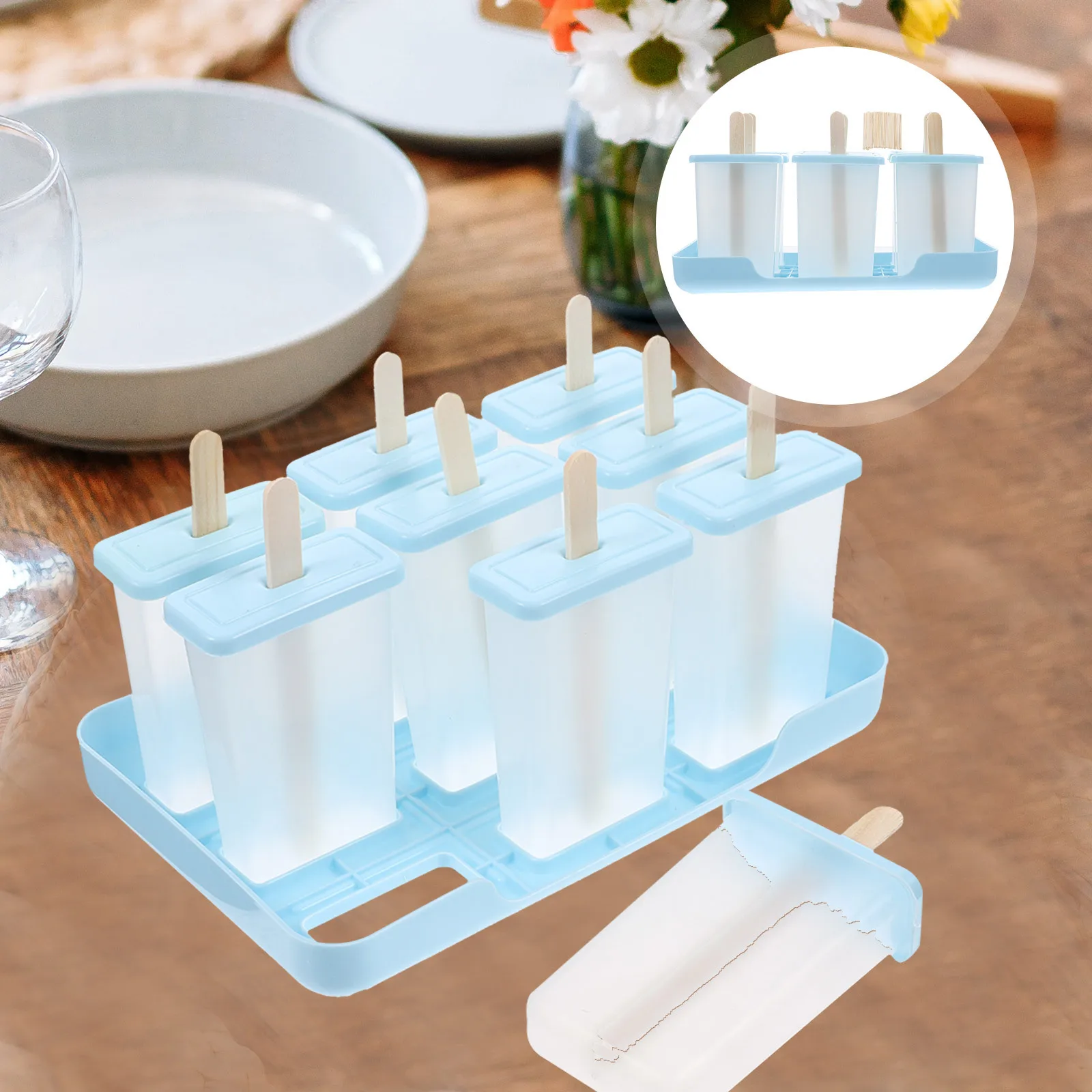 

DIY Ice Cream Molds Popsicle Makers Kitchen Food Molds Easy Clean Reusable PP Material Create Unique Treats