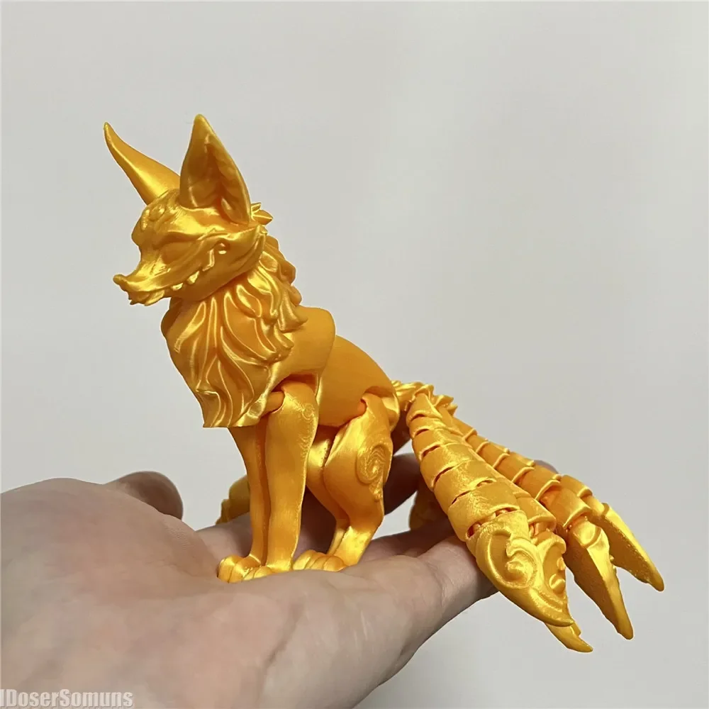 Fine-tailed Action Multi-jointed Movable 3D Printed Model Articulated Animal Figurine Desktop Decoration Kids Figure