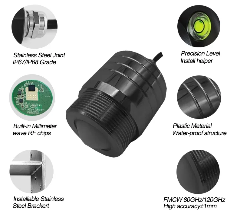 

Радарный датчик уровня/передатчик уровня радара для измерения твердого материала и зерна склада