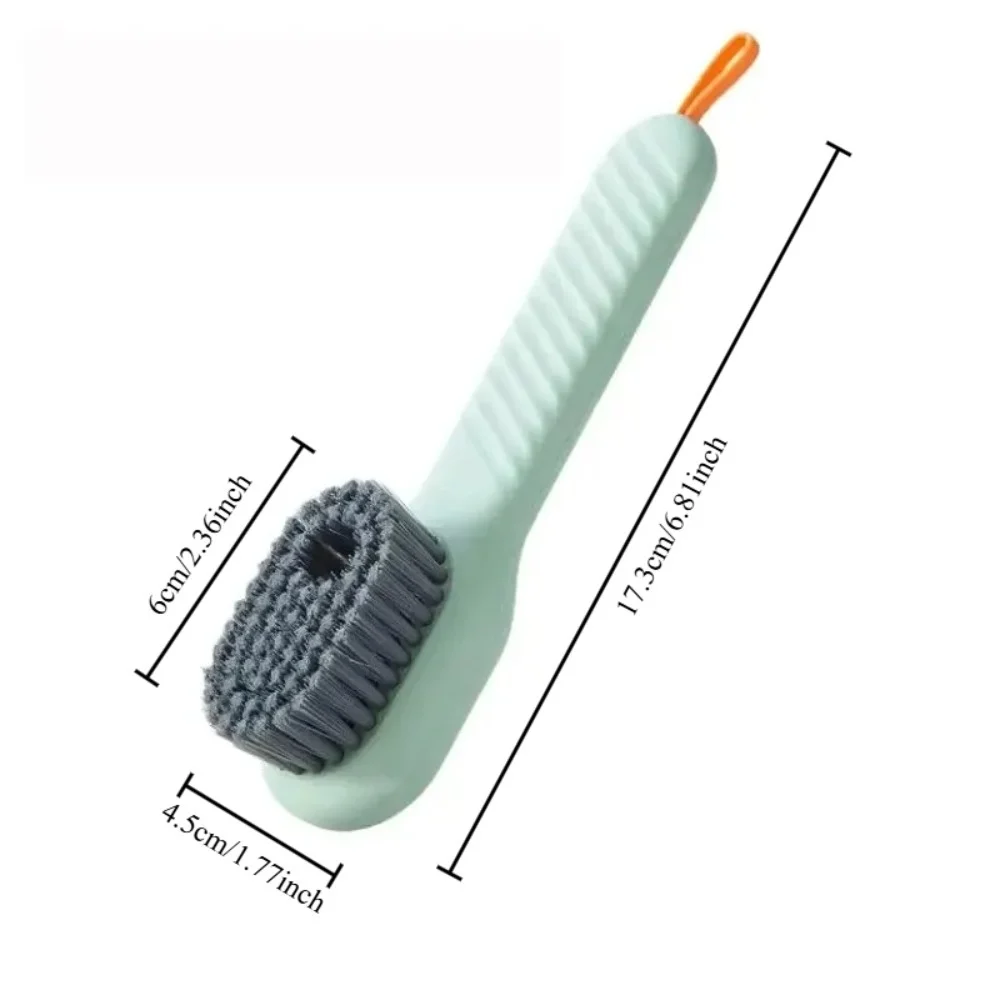 1/2/3Pcs Multifunction Cleaning Shoe Brush Soft Automatic Liquid Shoe Brush Long Handle Clothes Soap Brush Clean Tool