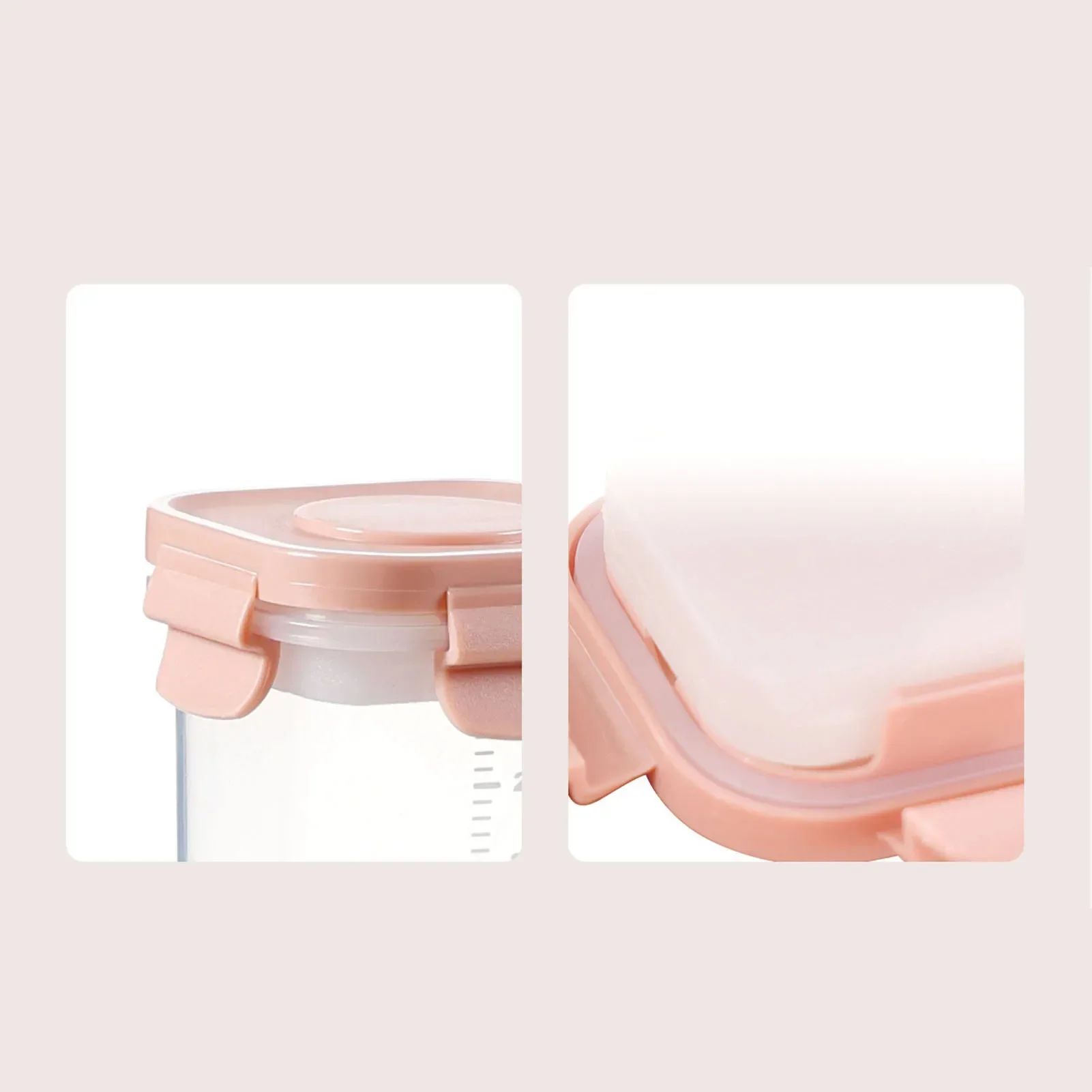 Infant Food Container Microwave Safe Airtight 200ml Portable Newborn Food Storage Box With Scales For Freezer Outdoor