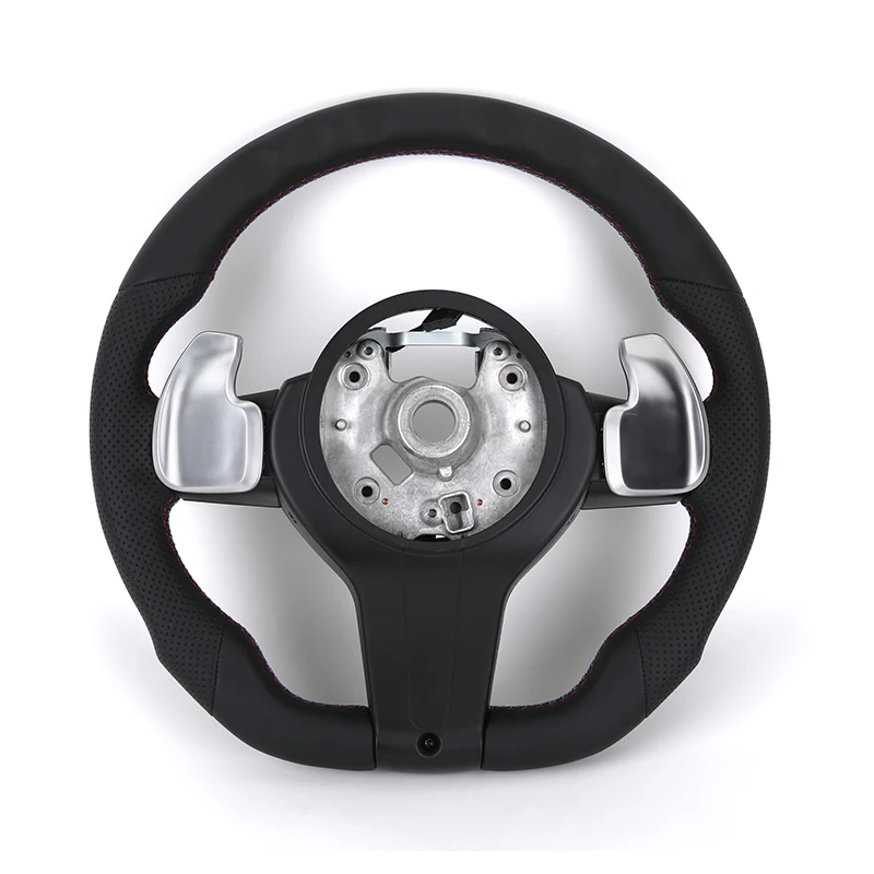Flat Bottom Wide Paddle Steering Wheel for BMW F01 F07 F10 F11 F15 F16 F20 F21 F22 X3 X4 F25 F26 F30 F31 F32 F33 F34 F35 F36 F80