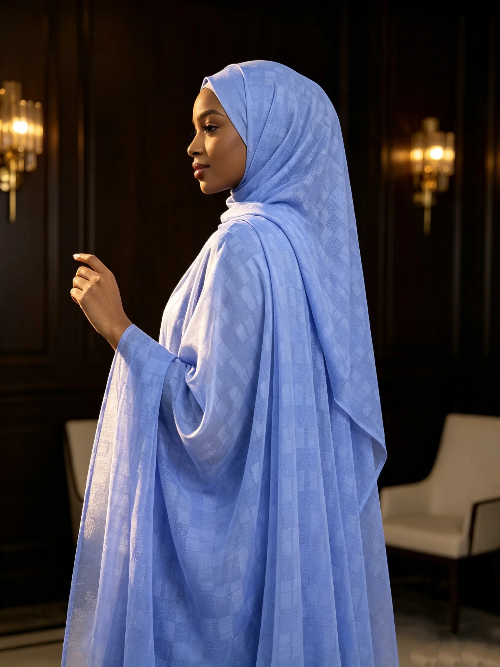Fashion 5 Yard Pure Atiku African Soft Atiku Fabric For Men Suit Making Swiss Material 100% Cotton For Clothes Sewing Party Robe