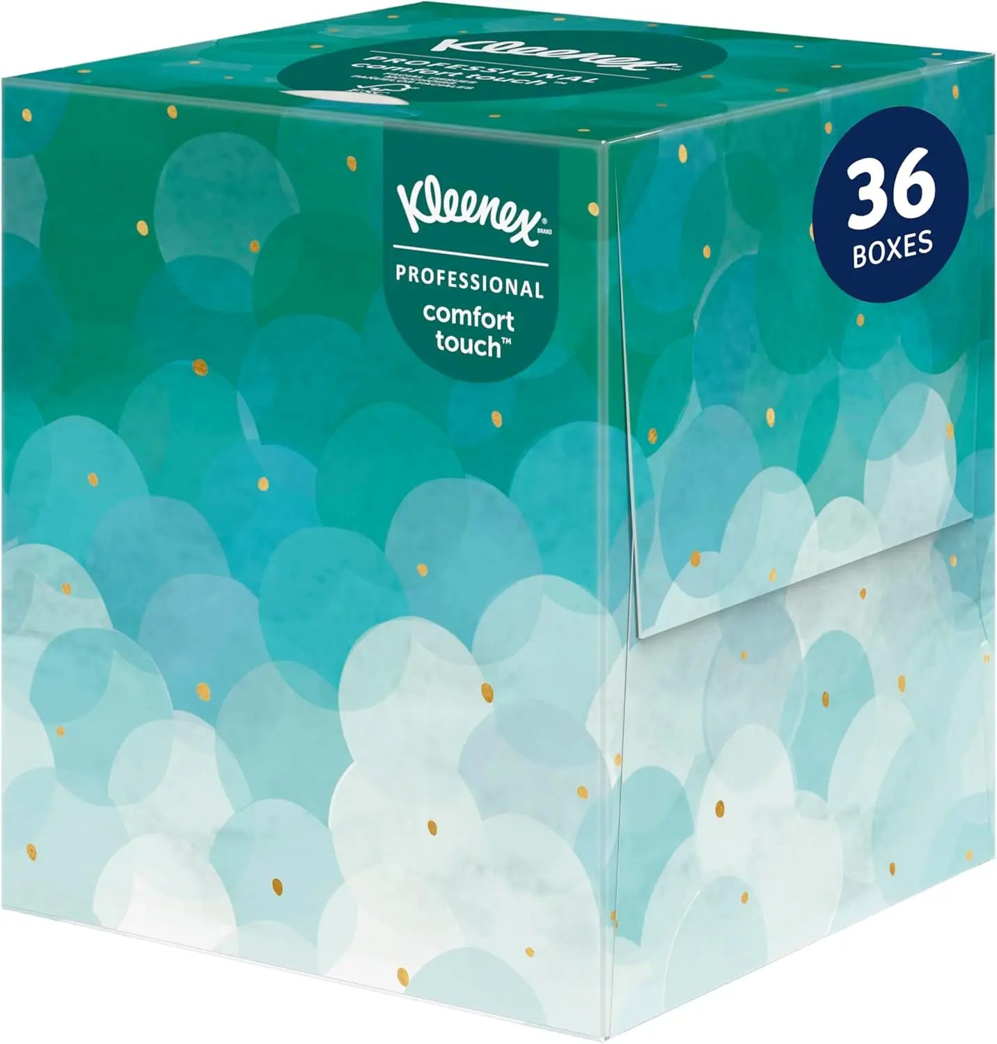 

Professional Facial Tissues, 2-Ply White Bulk Box, Upright Cube Design for Business Use (90/Box, 36 Boxes/Case)