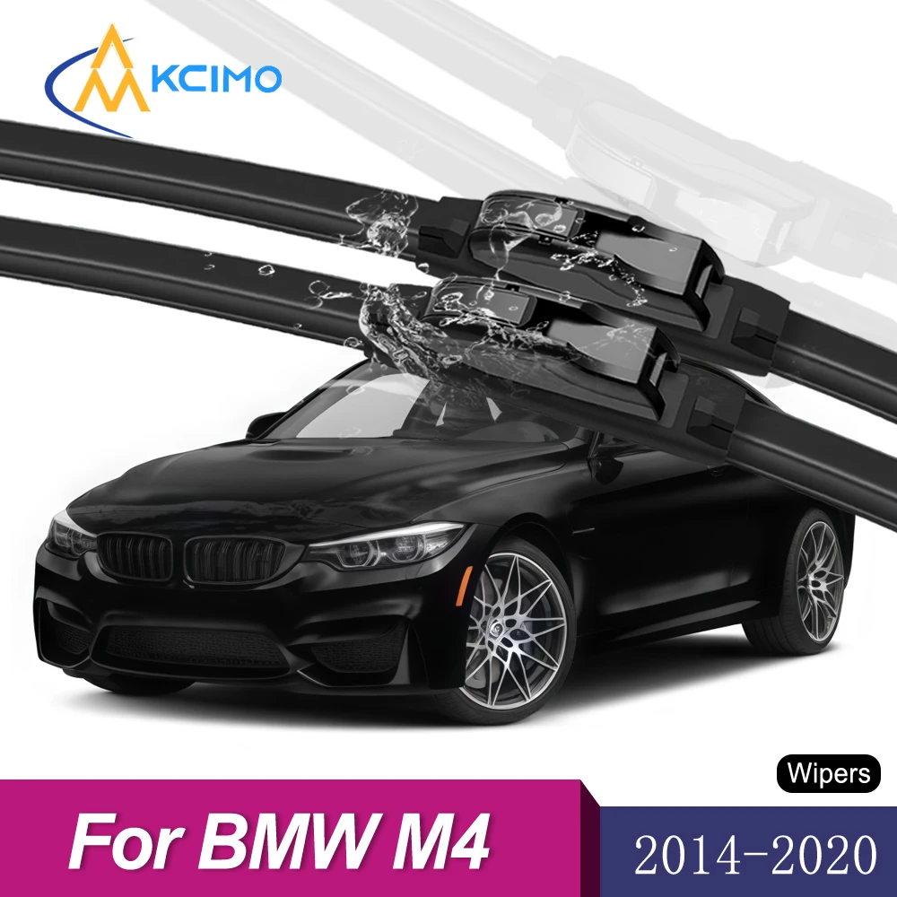 

Quiet Front Windshield Wipers For BMW M4 F82/F83 2014-2020 Visibility in Rain & Snow All-Season Wiper Blade Set