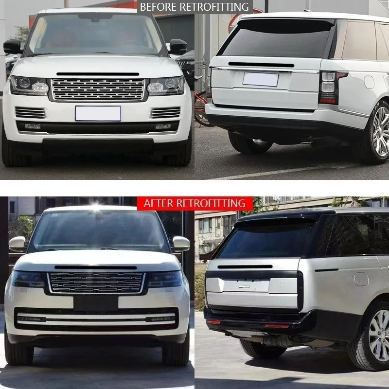 For Range Rover Executive 2013-2017 Car Modification Upgrade 2023 Front and Rear Bumpers and Headlights Body Kit