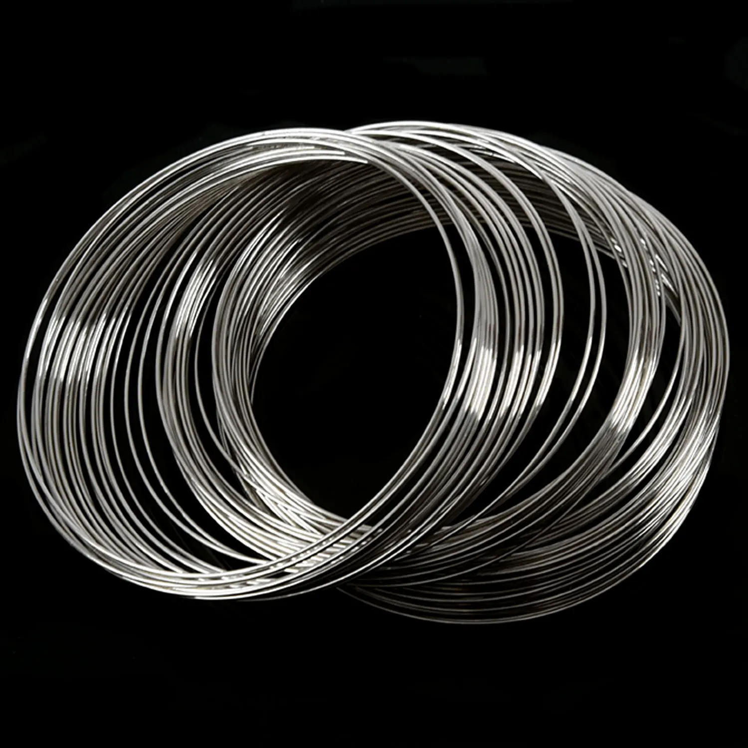 ABIY-100Loops سلك خرز الذاكرة للسوار 50 مم - 55 مم (2 بوصة - 2 1/8 بوصة) ضياء