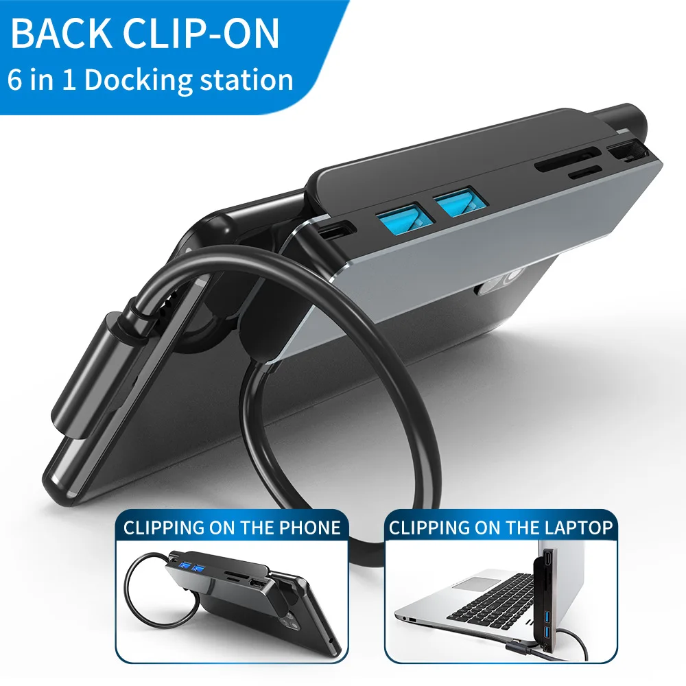 

USB C-хаб с разъемом USB 3,0 и кардридером для SD/TF-карт