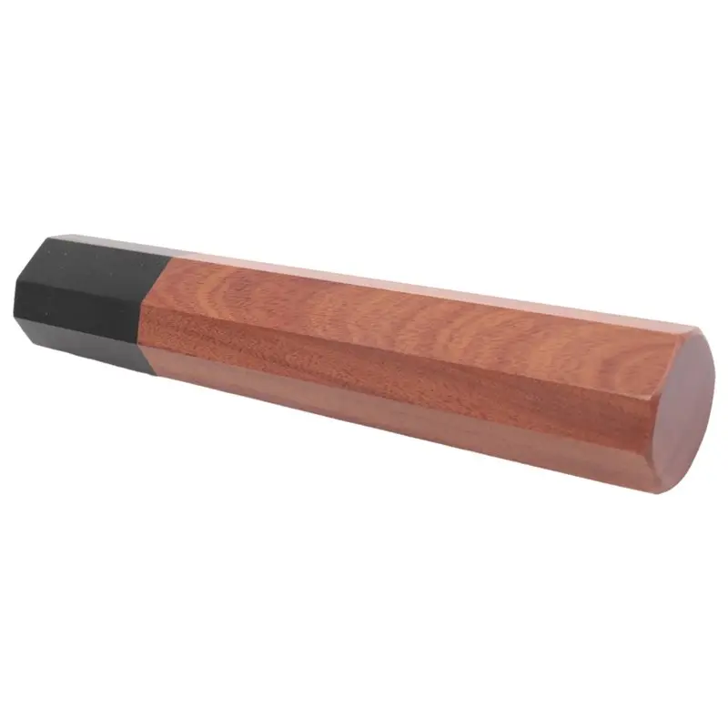 B84B-Japanese Chef Knife Handle DIY Kitchen Knives ECO Friendly Wooden Knife Making Details Accessories Octagonal Handle