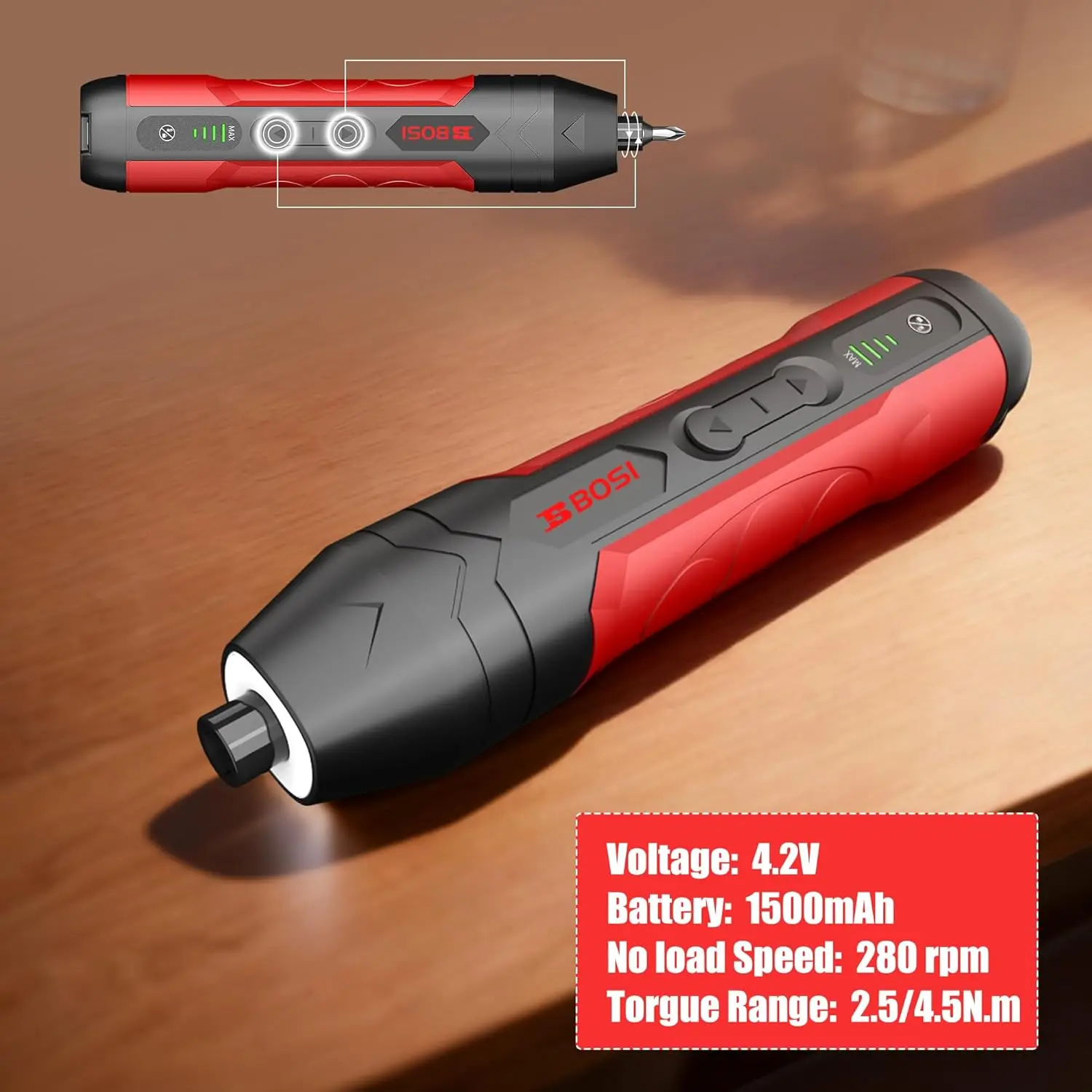 Tool 4.2V Electric Screwdriver, Repair Tool For Electronics Phone, Electric Screwdriver Cordless Ideal repair tool fo
