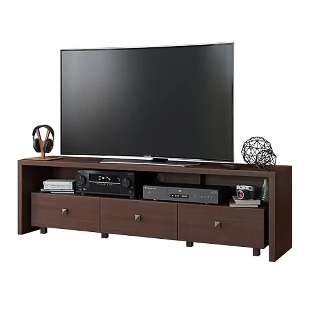 Wooden TV Stand Storage Console 75