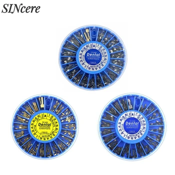 120pcs/box Dental Stainless Steel Screw Post Dental Gold Plated Screw Post Titanium Screw Posts Dentist Tool Dentistry