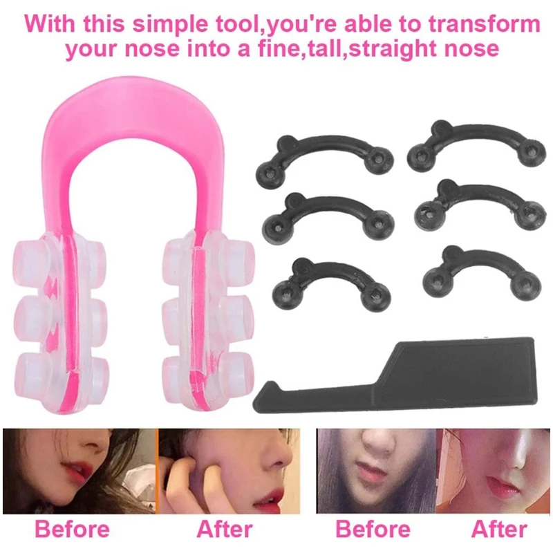 Clips silicona 3D para levantar nariz, cortapelos sin dolor, herramientas belleza