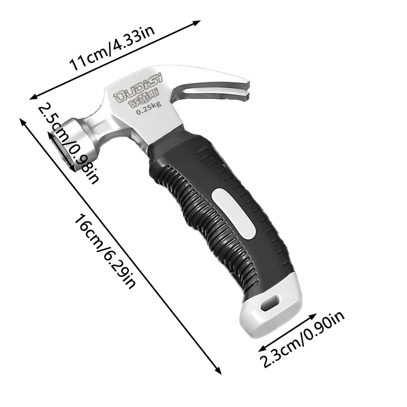Мини-восьмиугольный молоток, молоток для овечьего рога, многофункциональный магнитный сверхмощный молоток для деревообработки из высокоуглеродистой стали