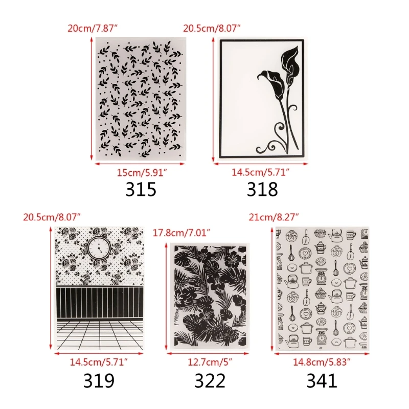 Flower Clock Embossing Templates Embossing Folder Stencils for Card Making Album