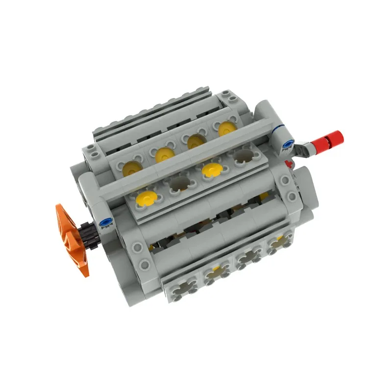 Kit de construcción de modelo de motor W16, bloques técnicos de partículas pequeñas con potencia mecánica, juguete educativo STEM DIY para niños y adultos