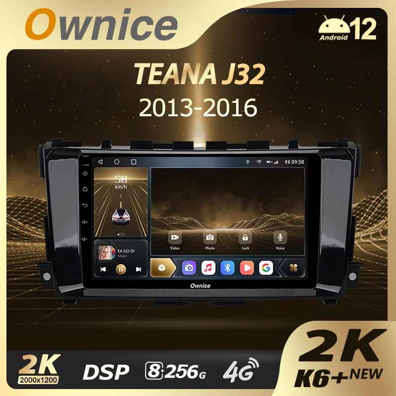 

Ownice K6+ 2K 9.5" for Nissan Teana J33 2013 - 2015 Car Radio Multimedia Video Player Navigation Stereo GPS Android 12 8G+256G