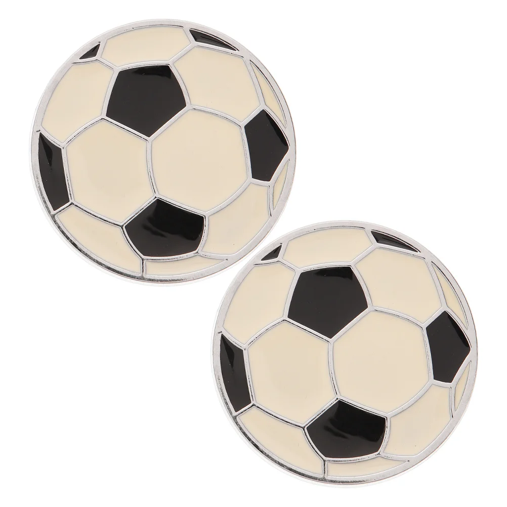 

2Pcs 3D Metal Football Car Stickers Auto Decal Bumper Decor for Cars Trucks Suvs Easy Install Long Lasting Durability