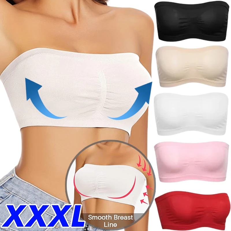 Breathable Mesh Invisible Strapless Chest Wraps Tube Tops Summer Lady Elastic Strapless Crop Top Bra Bandeau Boob Tube Brassiere