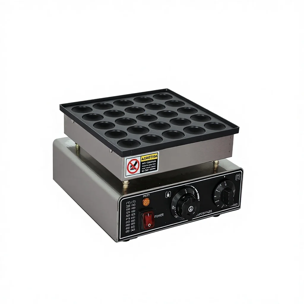 Commercial 25-Hole Electric Quail Egg Grill & Waffle | Fast Heating Non-Stick Cooking Pan