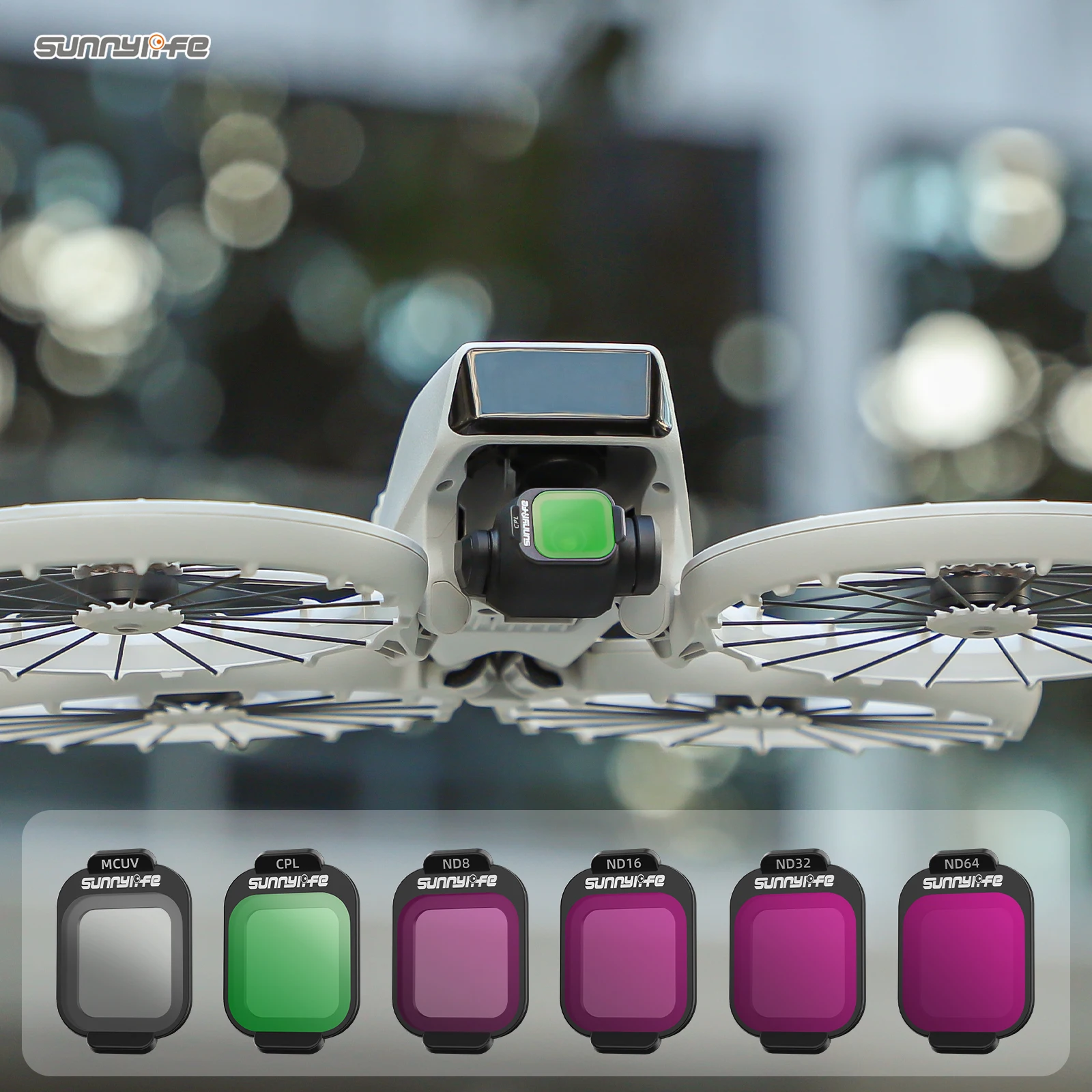 DJI FLIP HD空撮用FLIPフィルターND8 ND16 ND32 ND64フィルター MCUV/CPLキット ヘッドカメラフィルター ドローンアクセサリー