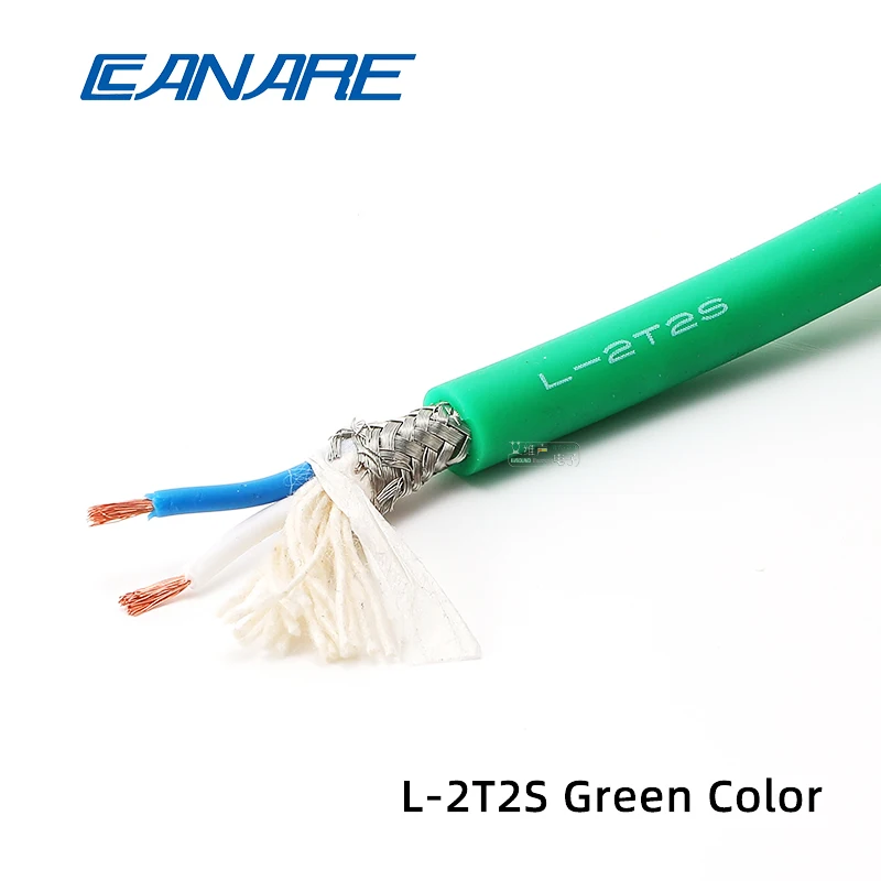 CANARE L-2T2S 2 rdzeń kabel mikrofonowy czysta miedź Audio łączenie przewód sygnałowy pleciony ekranowanie skrętka OD: 6mm 0.3mm/23AW