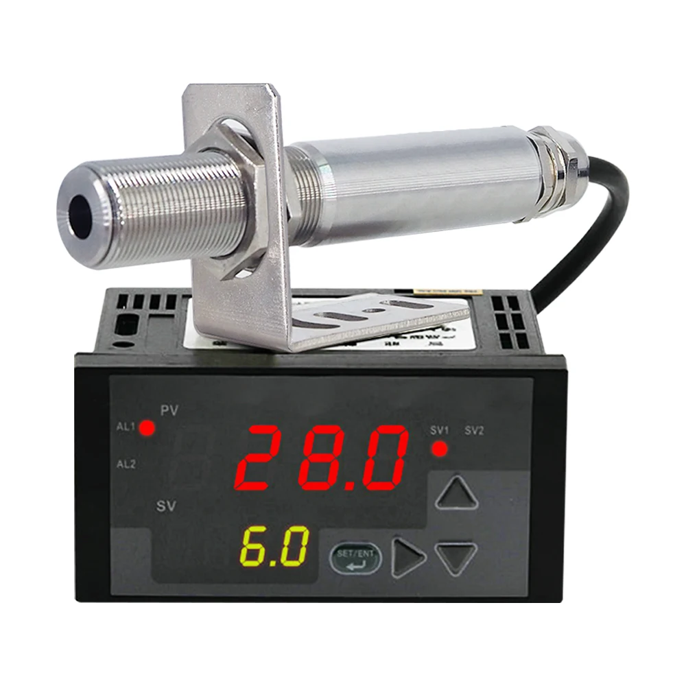 4-20ma Output Transmitter Pyrometer Non Contact Infrared Temperature Sensor With Targeting