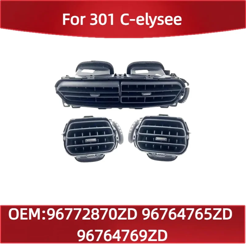 

96772870ZD For Peugeot 301 Citroen C-elysee middle air outlet instrument panel air vent panel facia panel louver 96764765ZD