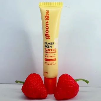 Gloow&be Glass Skin Tinted Sunscreen SPF 30 PA+++ Honey Extract Allantoin PDRN Sun UV Protection Brand Sooth Repair Sunscreen