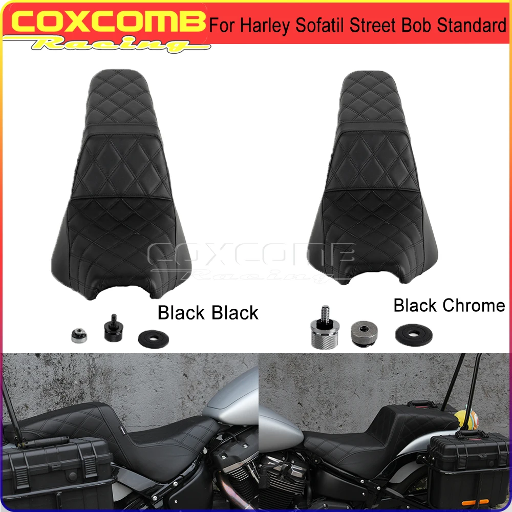 

Мотоциклетное сиденье для Harley Softail Street Bob Standard Deluxe Heritage Classic Brother Driver Подушка заднего пассажирского сиденья 2018 и выше
