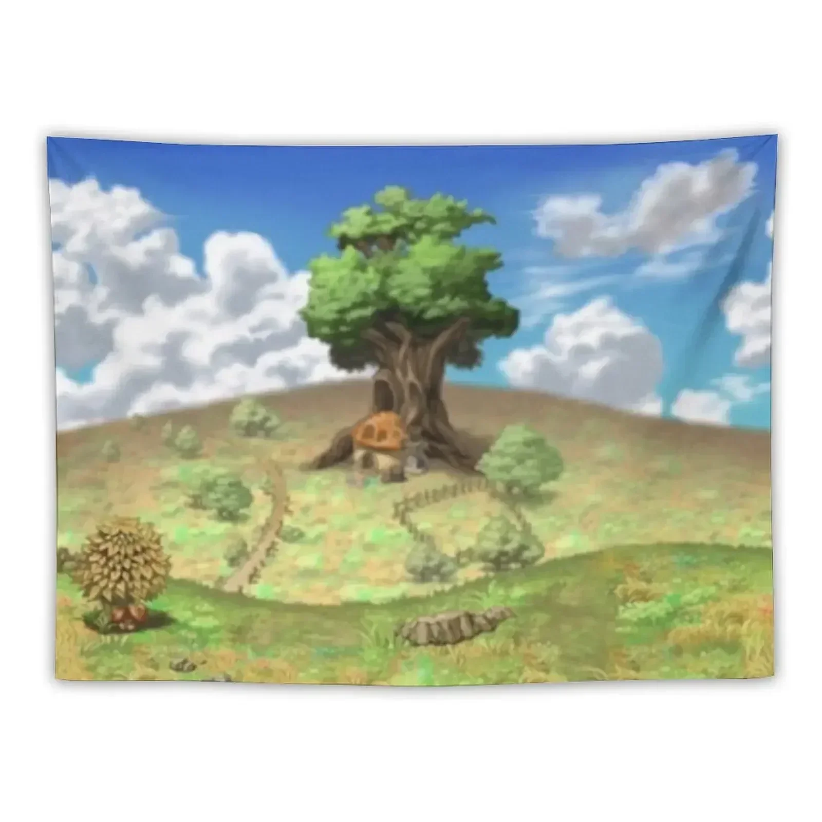 MapleStory Henesys Background Scenery Tapestry Cute Decor Aesthetic Home Decor House Decorations Wall Decorations Tapestry