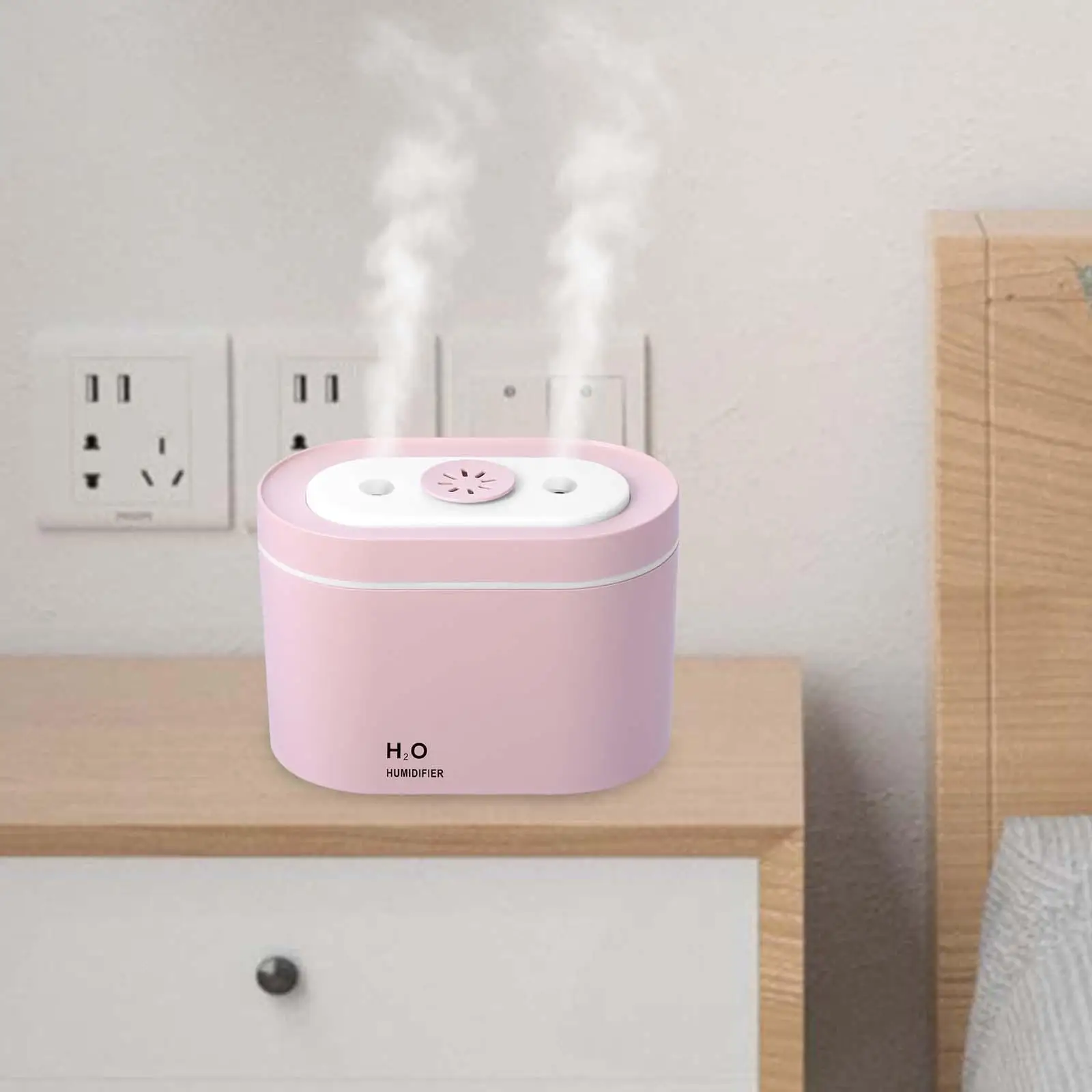 800ml Air Humidifier Low Noise Essential Oil Diffuser for SPA Office Desktop
