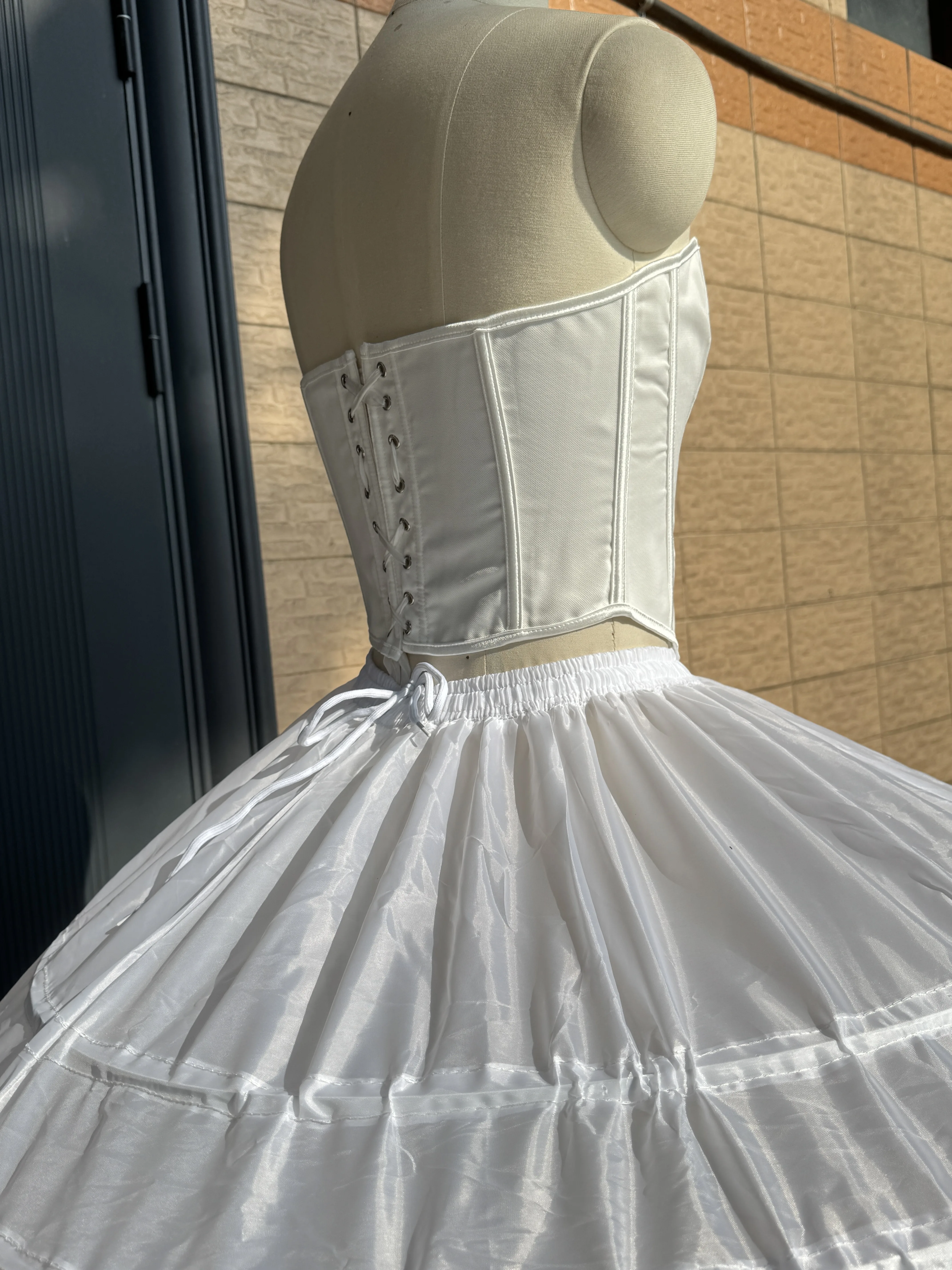 Hot Sell 12-Hoop Wedding Crinoline for Bride White Petticoat Oversized Skirt Support Bride's Wedding Dress