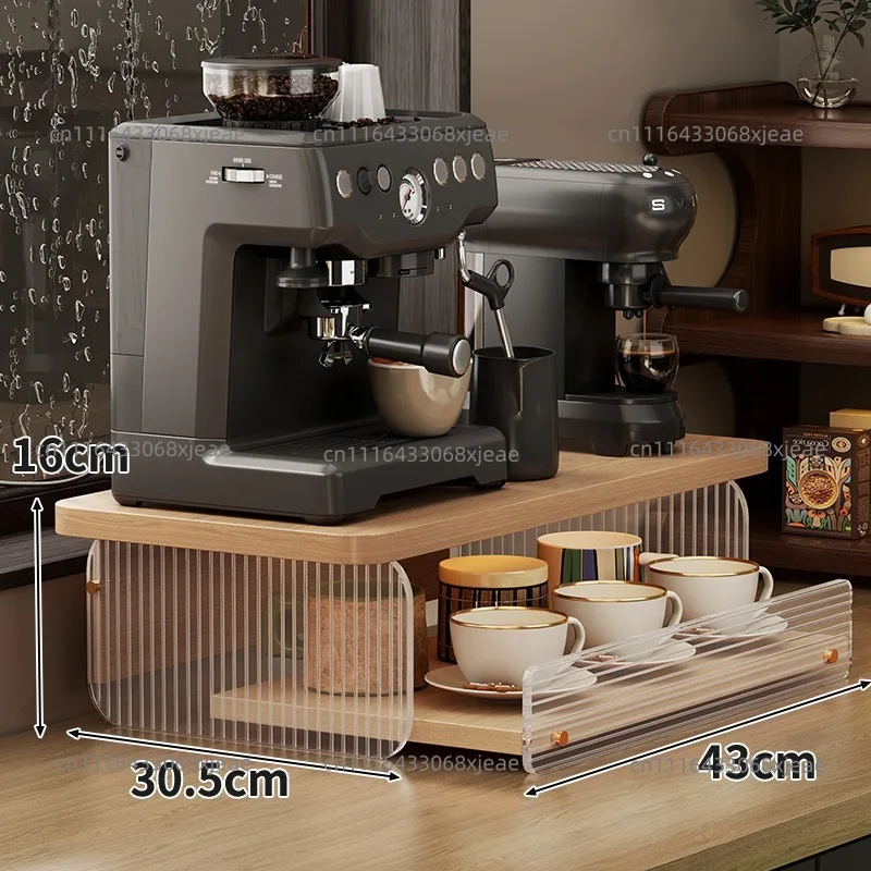 Desktop Rack Bar Rack Pull-out Coffee Capsule Storage Rack Cup Holder Cup Storage Shelf