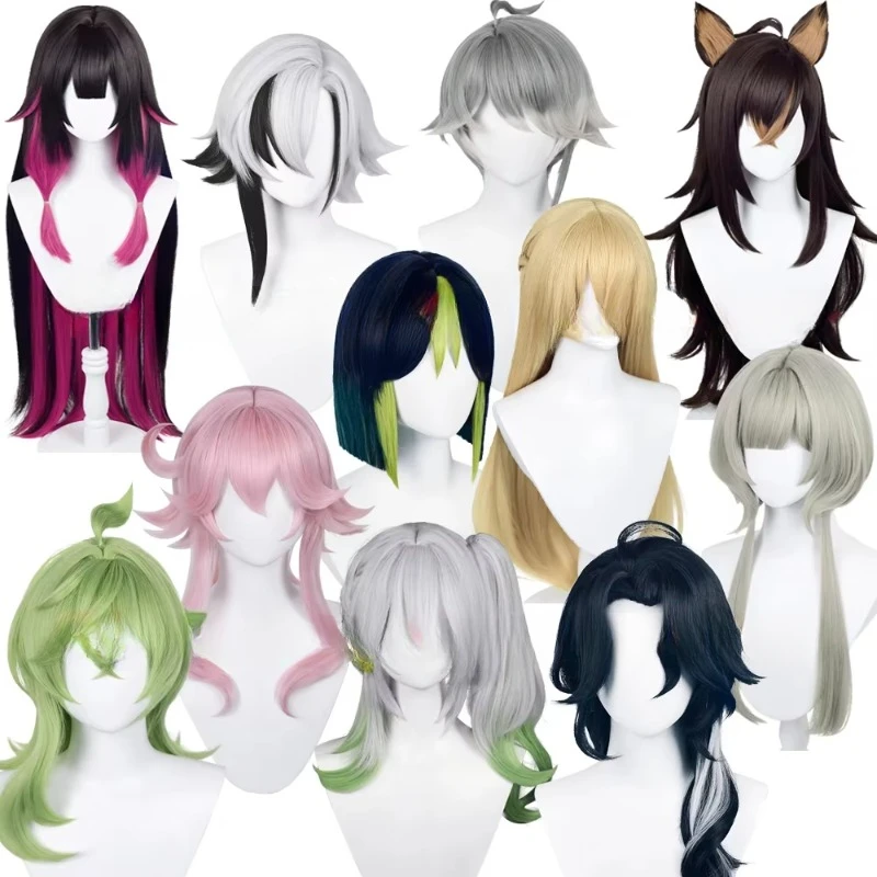 

Игра Genshin Impact Sumeru Косплей Nahida Tignari Collei Fischl Cyno Al Haitham Nilou Dehya Wig Fatui Columbina Arlecchino Wigs