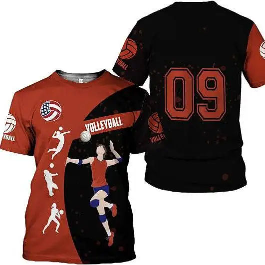 2024 New America Volleyball Jersey TShirt Kobiety Mężczyźni T-shirt Krótki rękaw Sportowe szybkoschnące topy Letnie oddychające koszulki Odzież