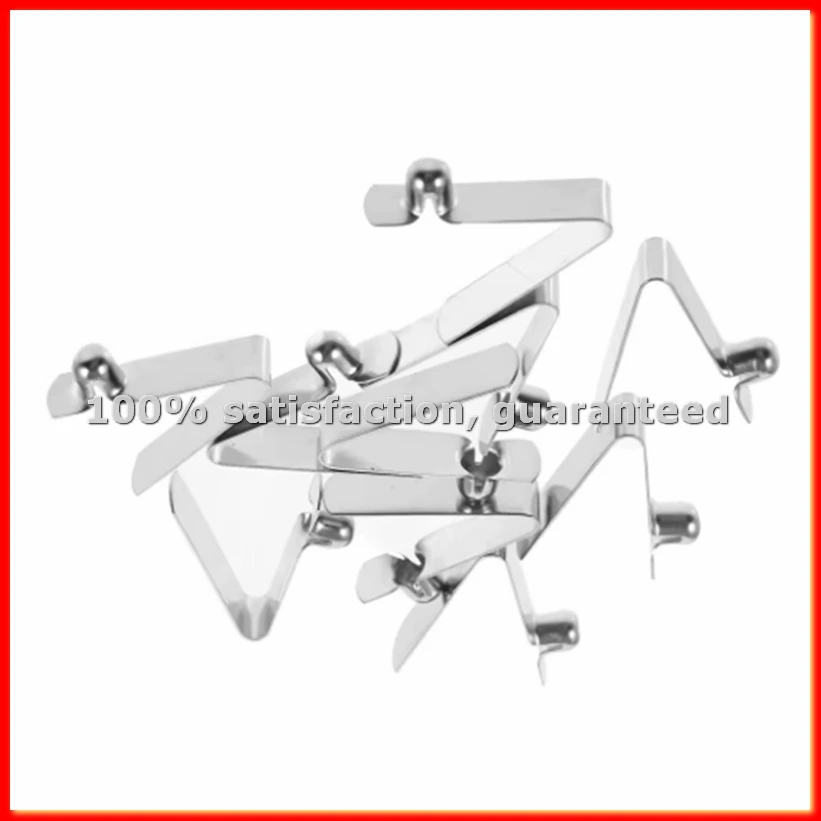 

100 Pcs Umbrella Marbles Snaps Corner Buttons Hooks Clips Paddle Spring-A09I