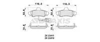 

AB0276 rear brake pad for MONDEO I I