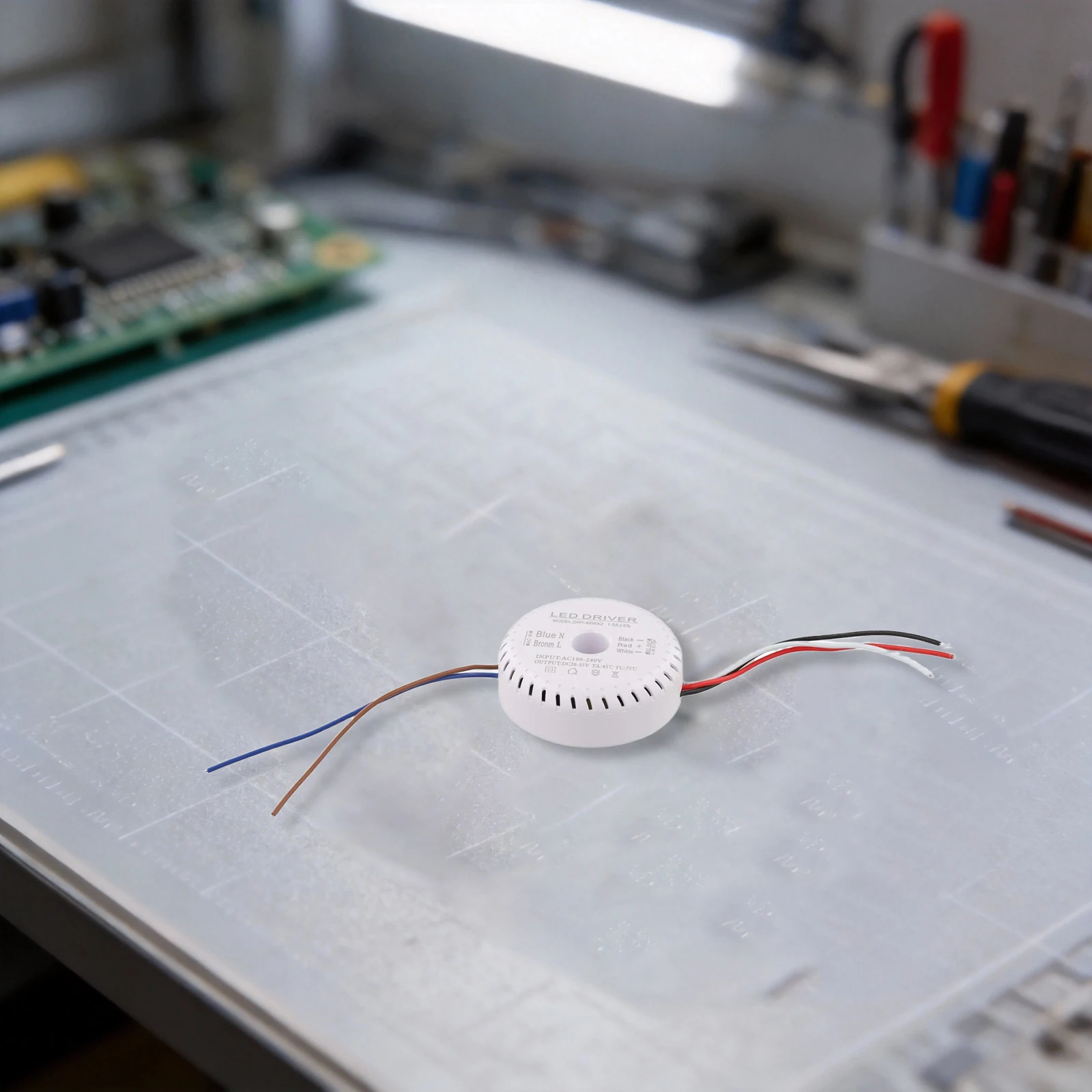 LED power driver for pendant lamps with 3 speed color temperature adjustment and dimming compatible with Nordic chandeliers